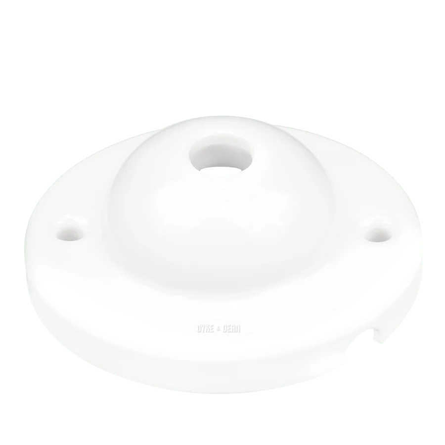 DOBBELT KUPPE HVID KERAMISK LOFT ROSE DYKE & DEAN