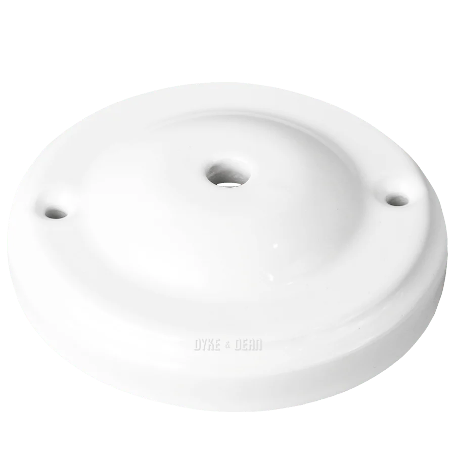 KUPPEL STIL HVID KERAMISK LOFT ROSE DYKE & DEAN