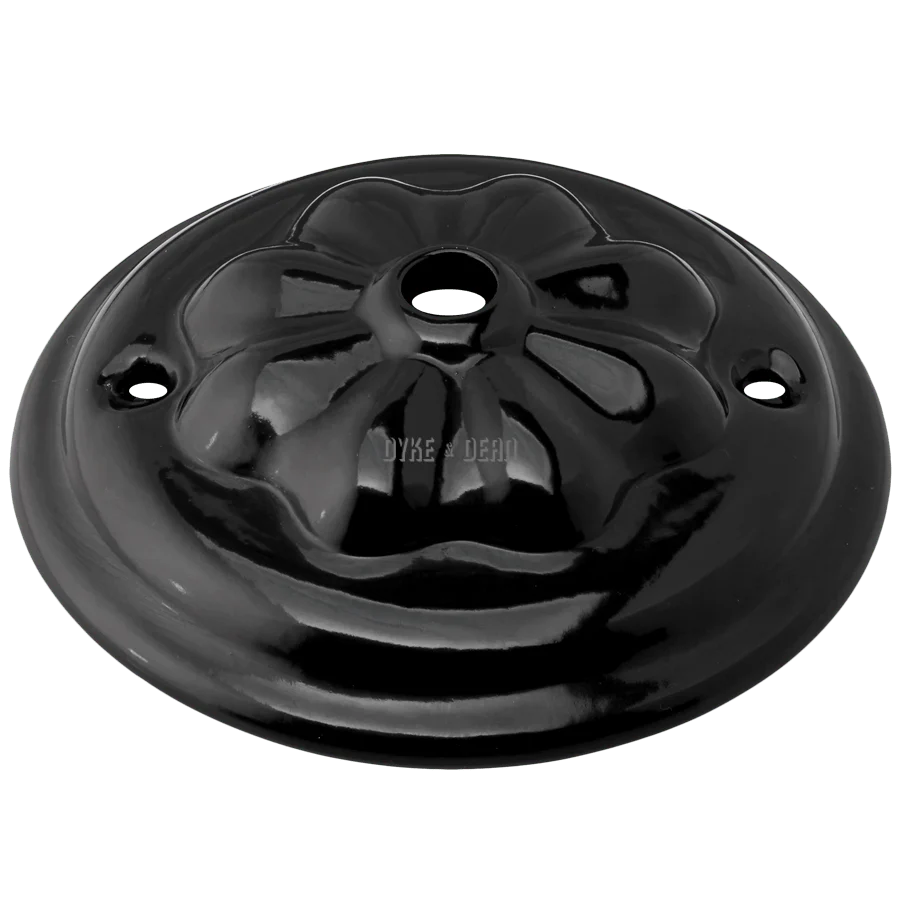 SORT KERAMISK VIKTORIANSK LOFTSROS DYKE & DEAN