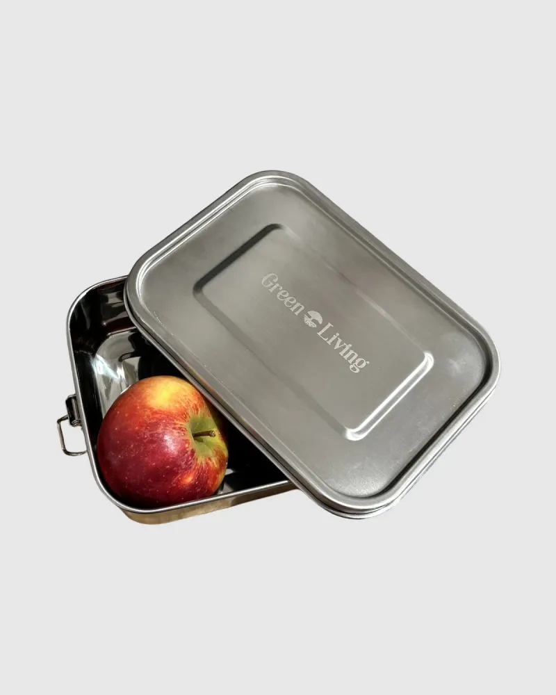 Bento Box i rustfrit chromed – perfekte til madpakke og snack
