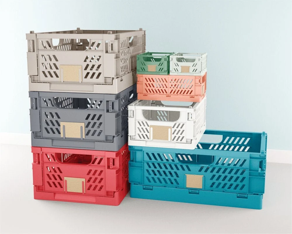 Day foldbar opbevaringskasse - 2 stk. Dill Sage XS - L:17 x B:12,5 x H:7 cm