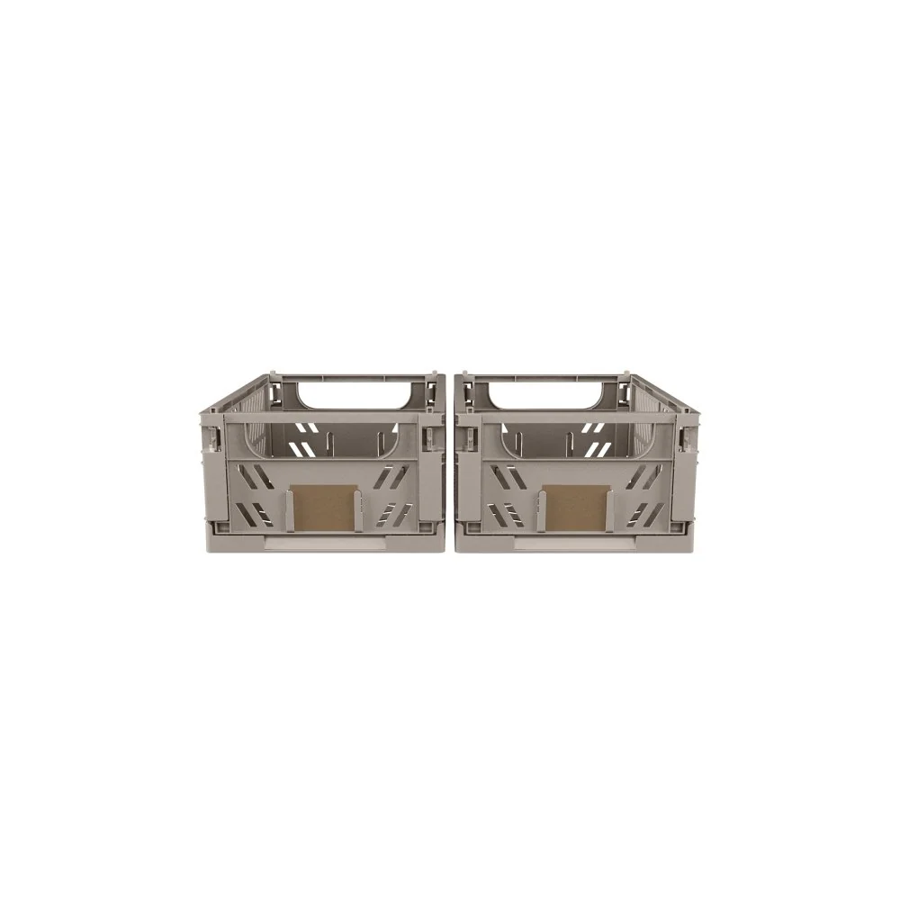Day foldbar opbevaringskasse - 2 stk. Flint Graphite XS - L:17 x B:12,5 x H:7 cm