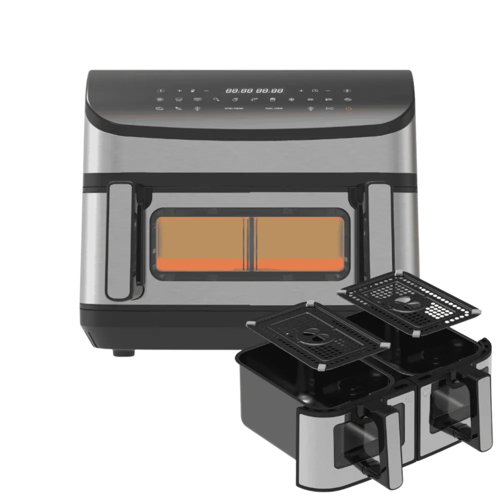 DualFry Fusion Airfryer 10,5L Pakkeløsning – Inkl. 2 x 4,5L Skuffer
