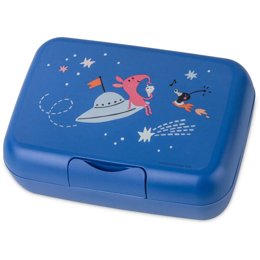 Expandable Shelf Koziol Organic Space Indigo Lunch Box Med Separat Skål Candy L Space