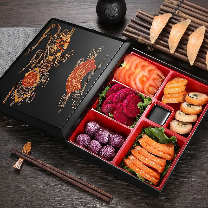 Japanese Wood Grain Lunch Box Small