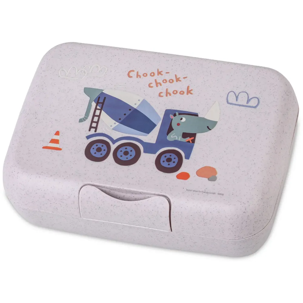 Koziol Green Purple Grey Lunch Box Med Separat Skål Candy L Trucks