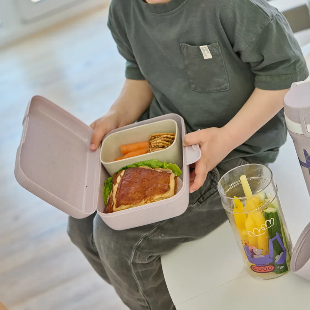 Koziol Green Purple Grey Lunch Box Med Separat Skål Candy L Trucks