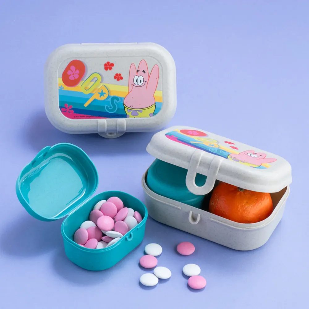 Koziol Pesticidfri Sand Lunch Box Sæt Pascal Ready Mini Spongebob Patrick
