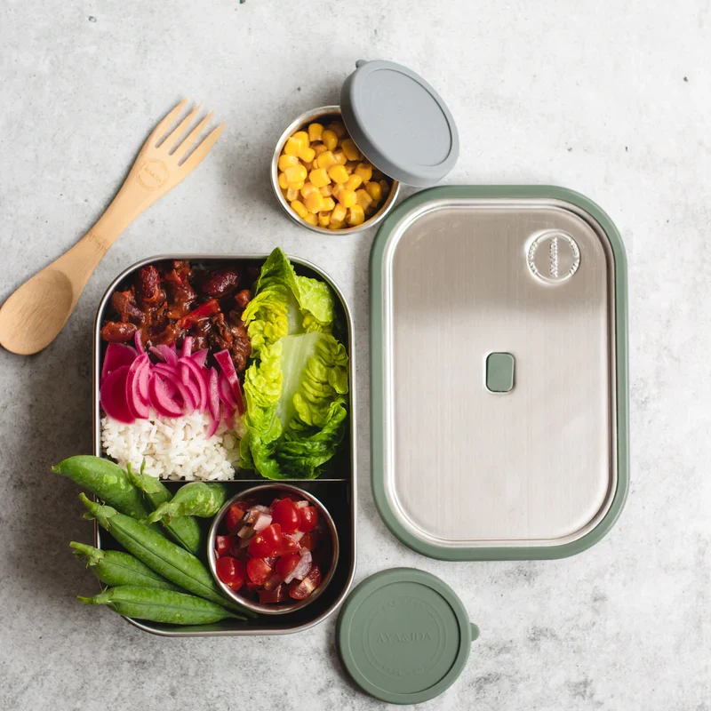 Lunch Box 1000 ml / Tropical Oliven