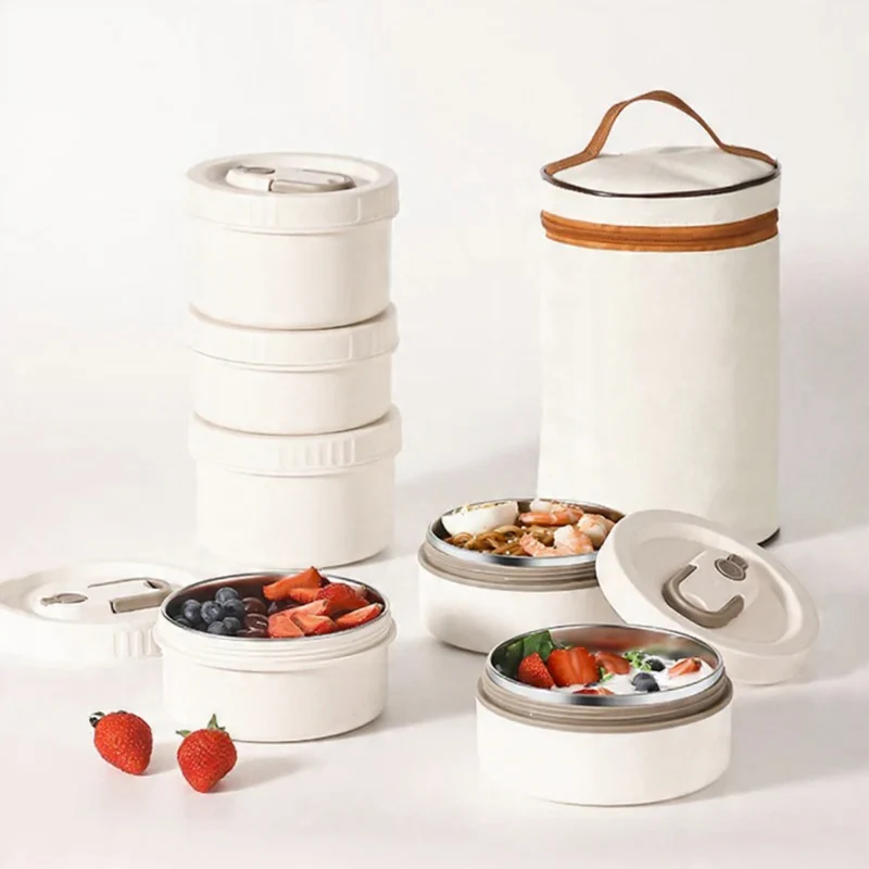 Microwaveable Lunch Box Beige