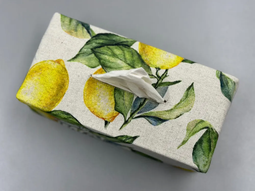 Servietboks-betræk, Lemon Hør kollektion