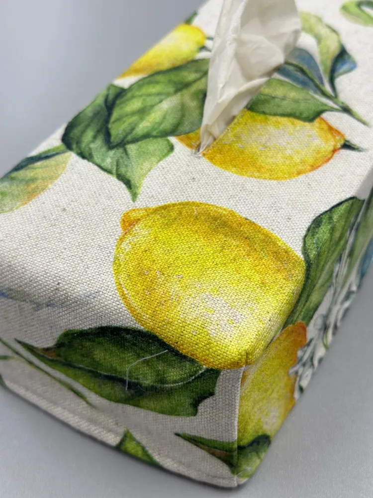 Servietboks-betræk, Lemon Hør kollektion