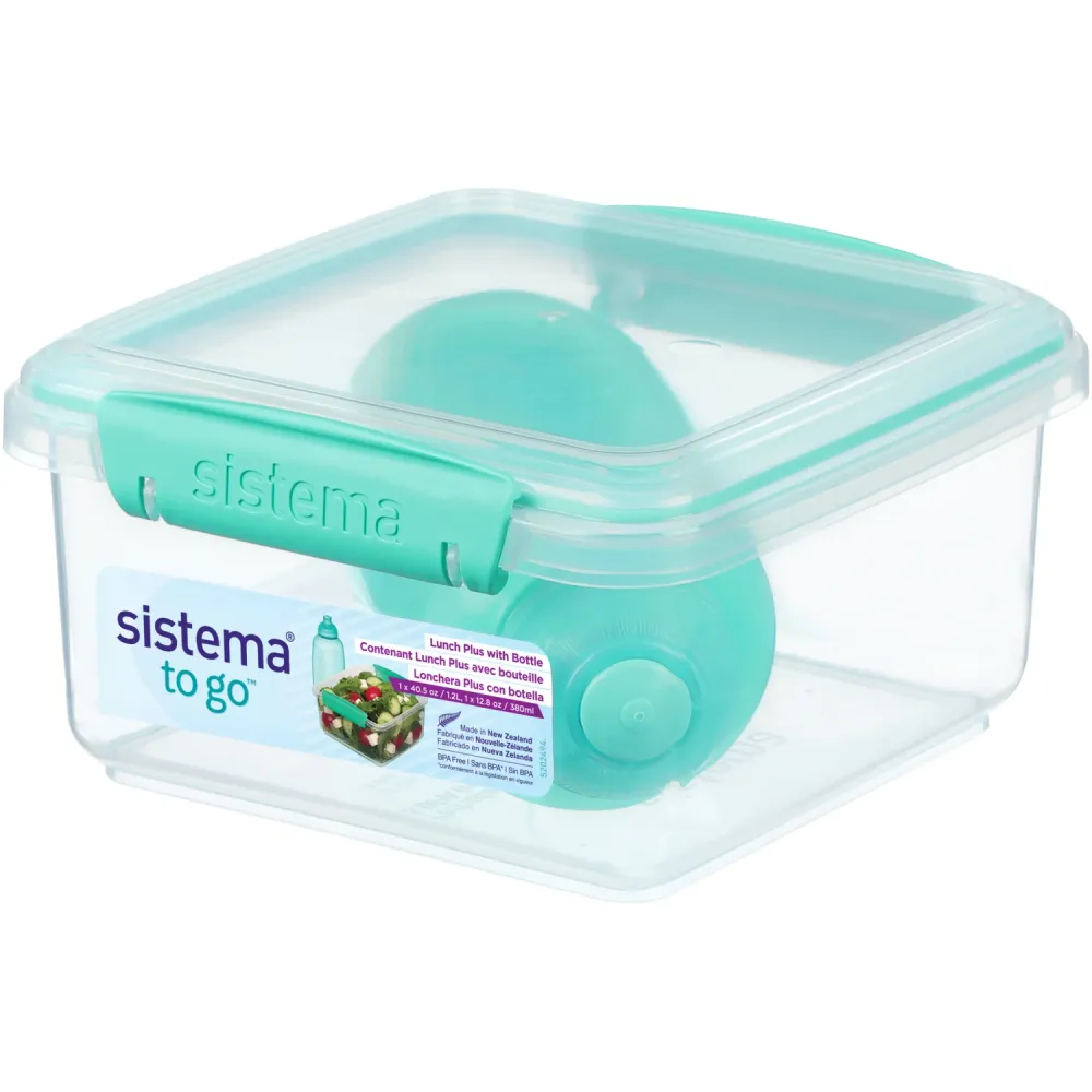 Sistema Minty Påfugl 1.2L Lunch Plus Madkasse Med Itsy Flaske 380 Ml