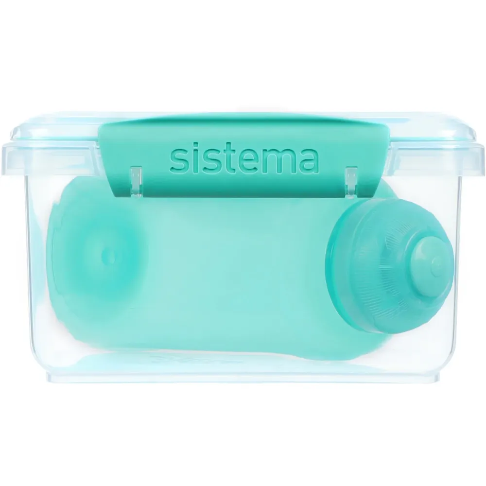 Sistema Minty Påfugl 1.2L Lunch Plus Madkasse Med Itsy Flaske 380 Ml