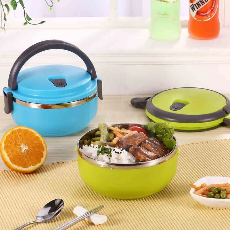 Stainless Steel Insulated Lunch Box Orange