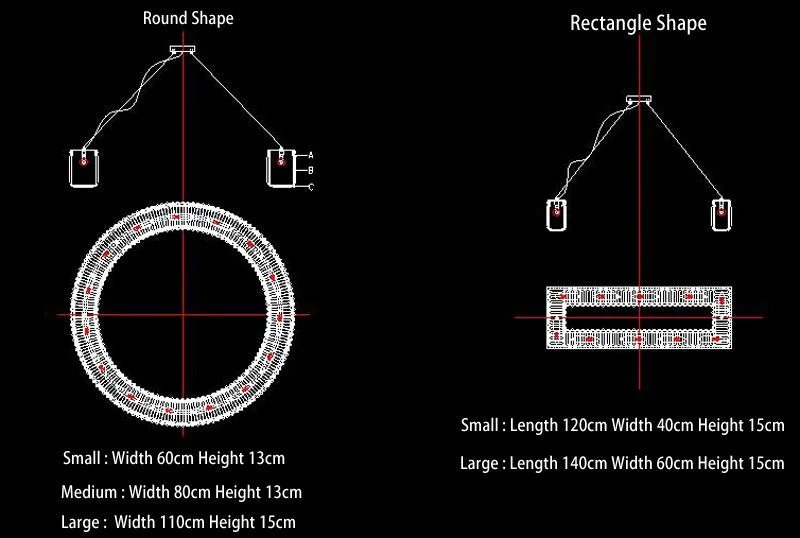 Belysning LED K9 Krystal Lysekrone Luster Moderne Lysekroner Lys Belysning Stue Lysekroner ATY Home Decor