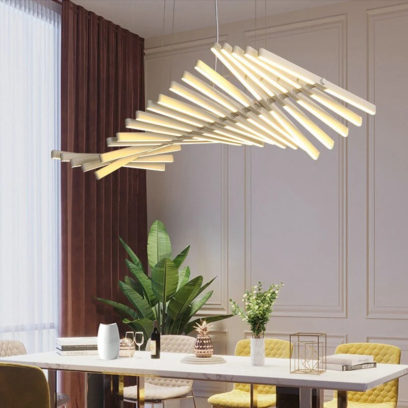Moderne LED Lysekrone Belysning Nordic Loft Sort Hvid Hængende Pendel ATY Home Decor
