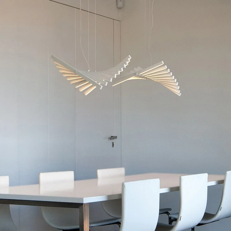 Moderne LED Lysekrone Belysning Nordic Loft Sort Hvid Hængende Pendel ATY Home Decor