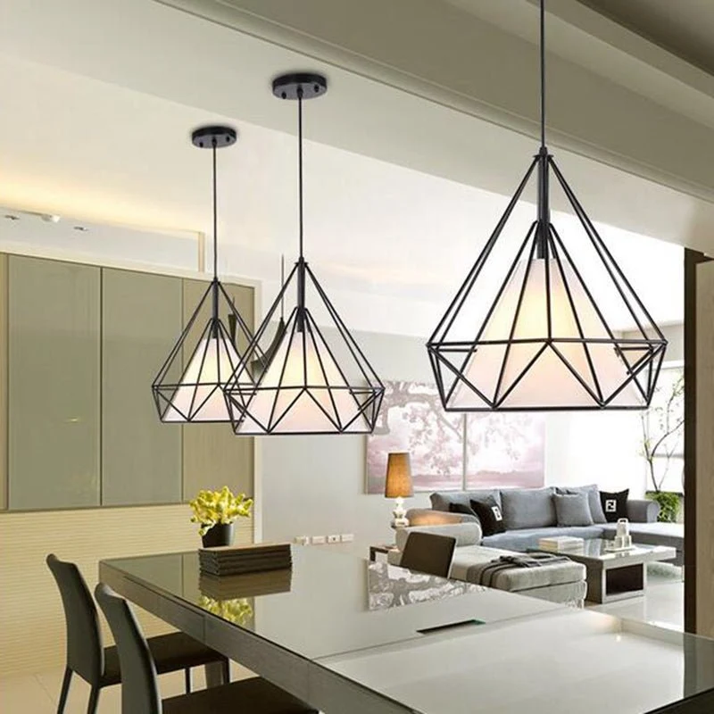 Moderne pendellampe lys jernramme pendellamper til køkkenø spisestue boligindretning armatur ATY Home Decor