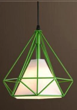 Pendellamper, moderne farverigt fuglebur LED køkkenlys Køkkenø hængelampe ramme Hanglamp belysningsarmatur ATY Home Decor