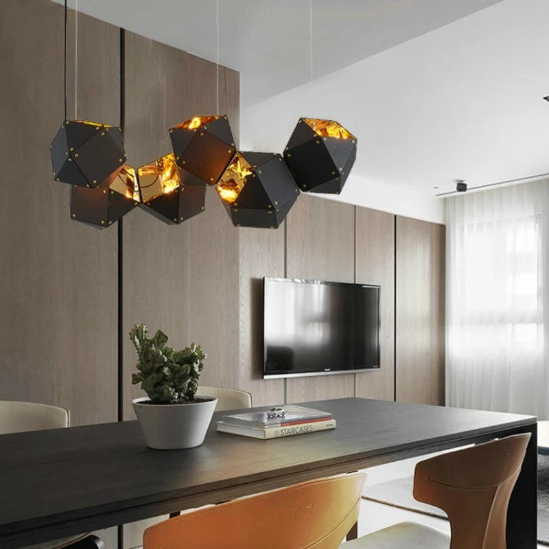 Postmoderne Led Pendel Designer'S Belysning Restaurant Studio Metal Lamper Dna Creative Armatur Hvid Sort Luster ATY Home...