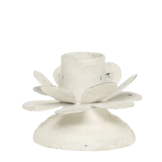 Lysestage blomst - Chic Antique
