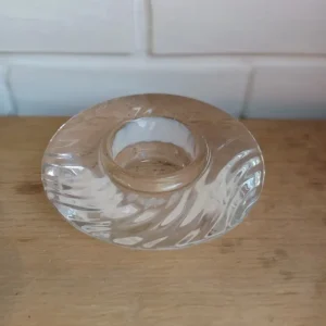 Holmegaard. Skagerrak, Fyrfadsstage klar 13,5 cm.
