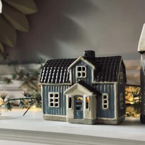 Lyshus Keramik - Lys blå