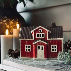 Lyshus Keramik - Rød Træhus