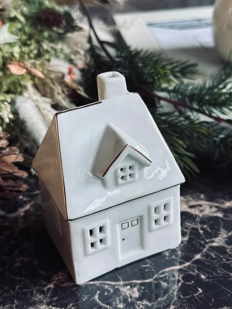 Lyshus med led lys - Porcelæn