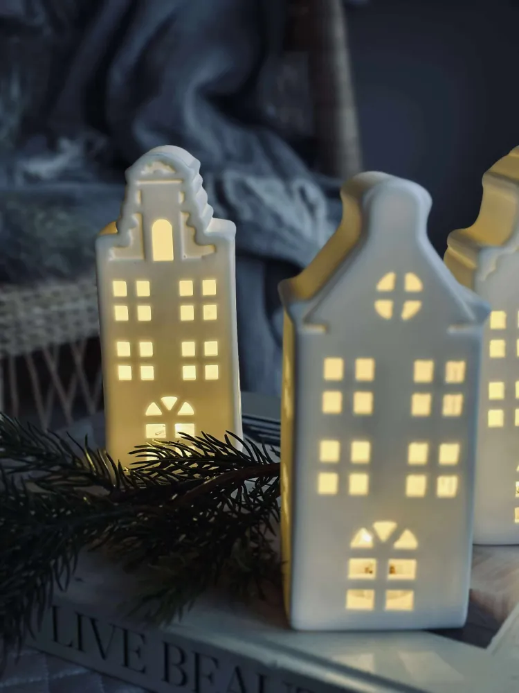 Lyshus med led - WHITE MIX