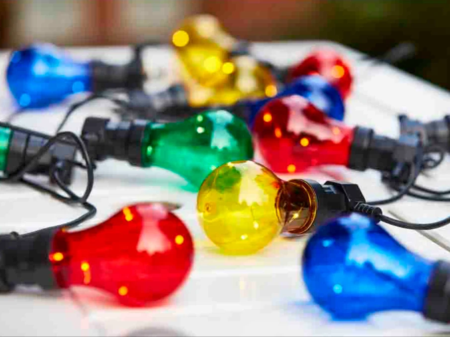 Celebrate Outdoor LED light chain 9.2 metres. Multifarve