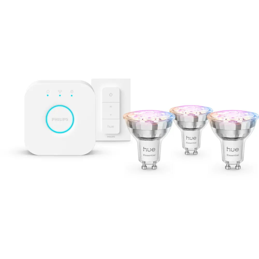 PHILIPS HUE ESSENTIAL 3 STK GU10 STARTSÆT
