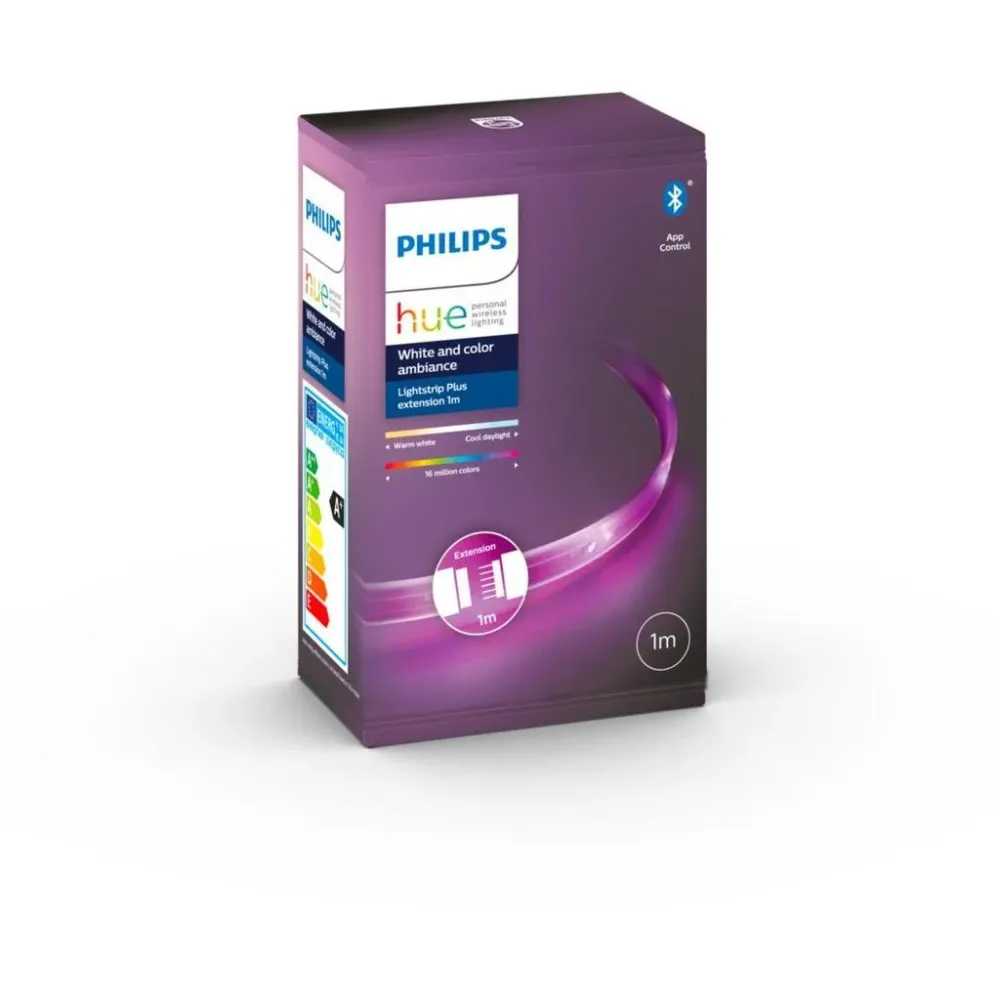 Philips Hue Lightstrip Plus – 1 m Forlænger Smarte Lysopsætninger