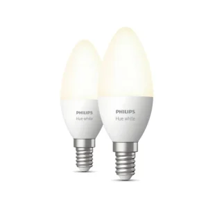 Philips Hue White Kerte E14 2pak H10,6 - Lyskilde