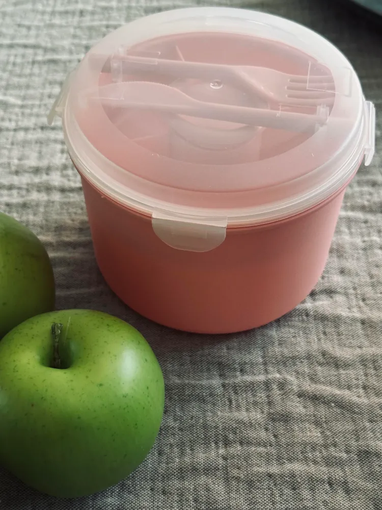 Lunchbox m. dressing kop - Rosa