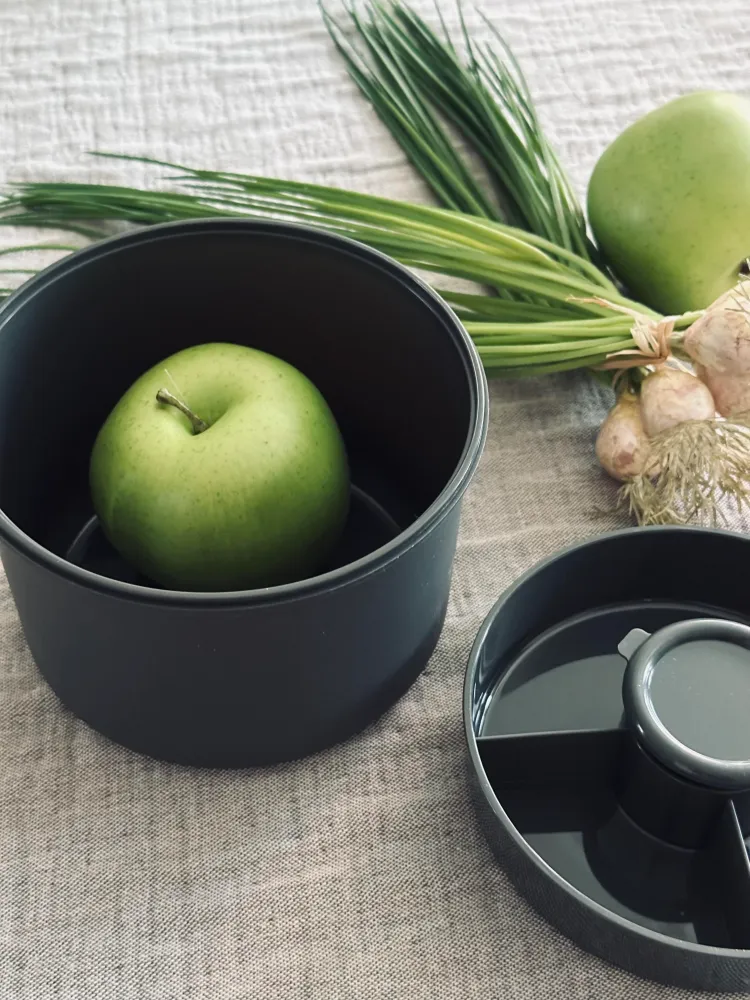 Lunchbox m. dressing kop - Sort