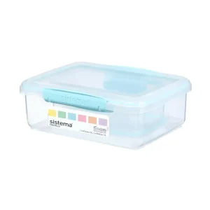 Sistema - Opbevaringsboks 2 stk. 2L og 1 L - Klip It Pastels
