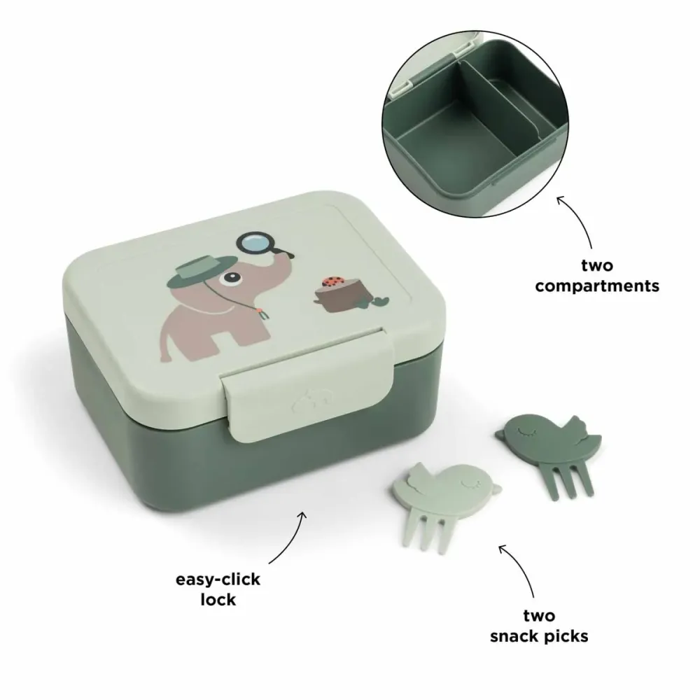 Lille madkasse med snackpicks - Tiny trails - Grøn Done by Deer