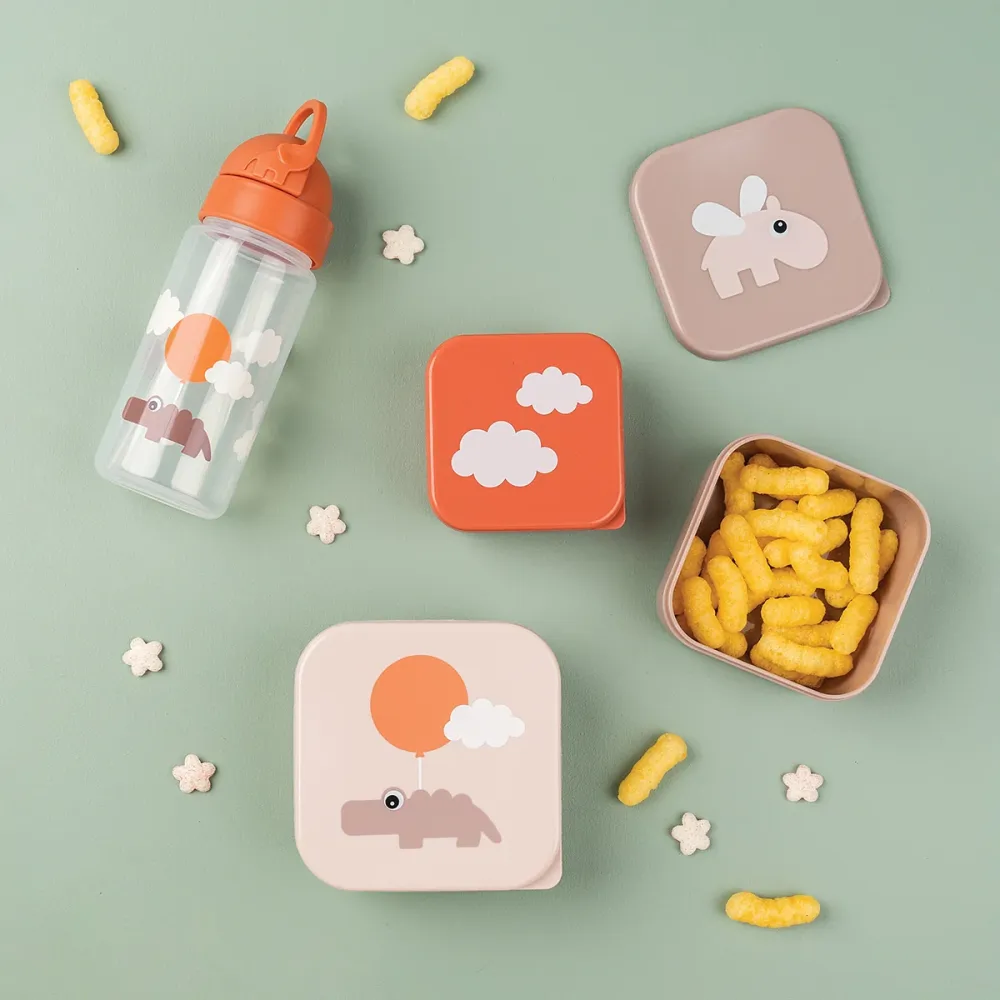 Snack boks sæt 3 stk. - Happy clouds - Pudder Done by Deer