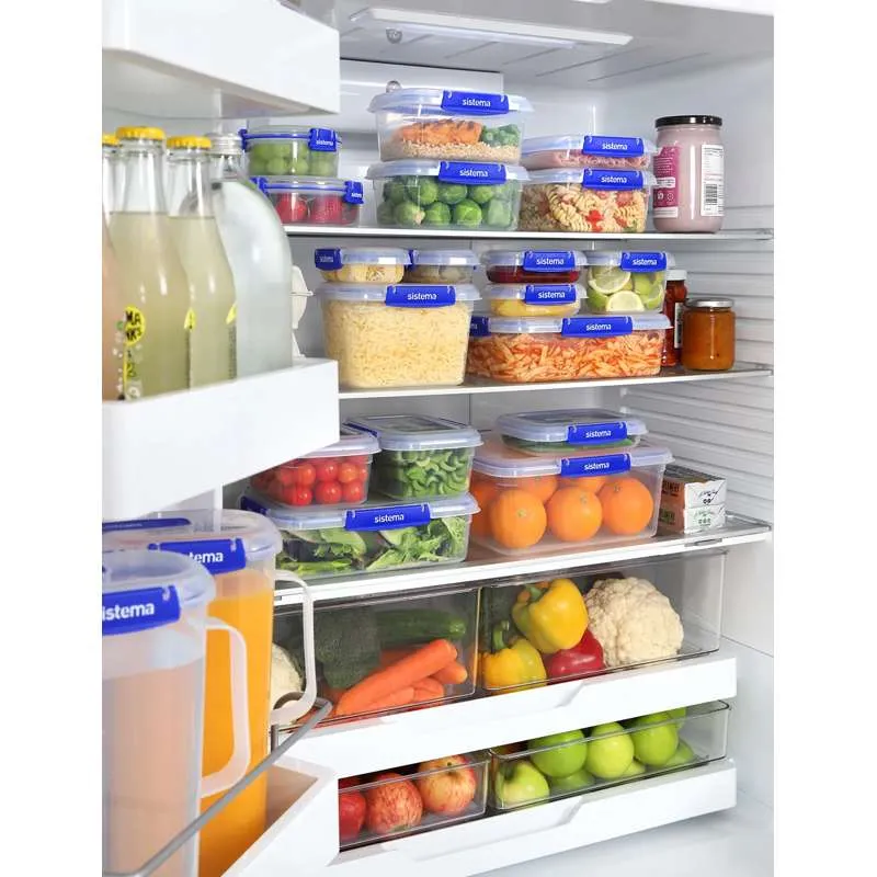 Sistema Madopbevaring - Klip It Plus - Rectangle - 2-Pak - 3.35L - Blå