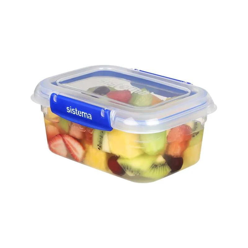 Sistema Madopbevaring - Klip It Plus - Rectangle - 3-Pak - 1L - Blå