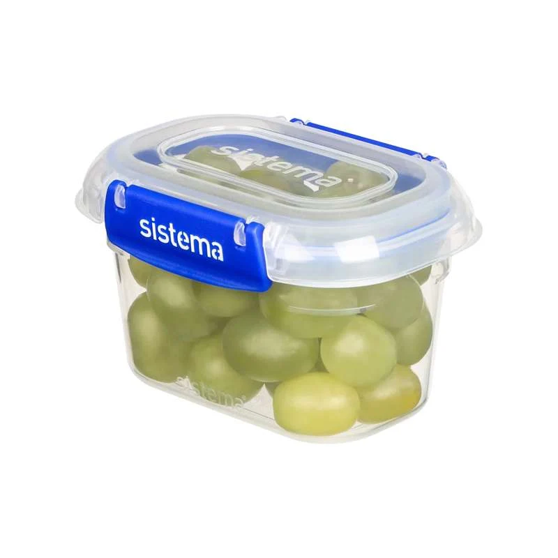Sistema Madopbevaring - Klip It Plus - Rectangle - 3-Pak - 400ml - Blå