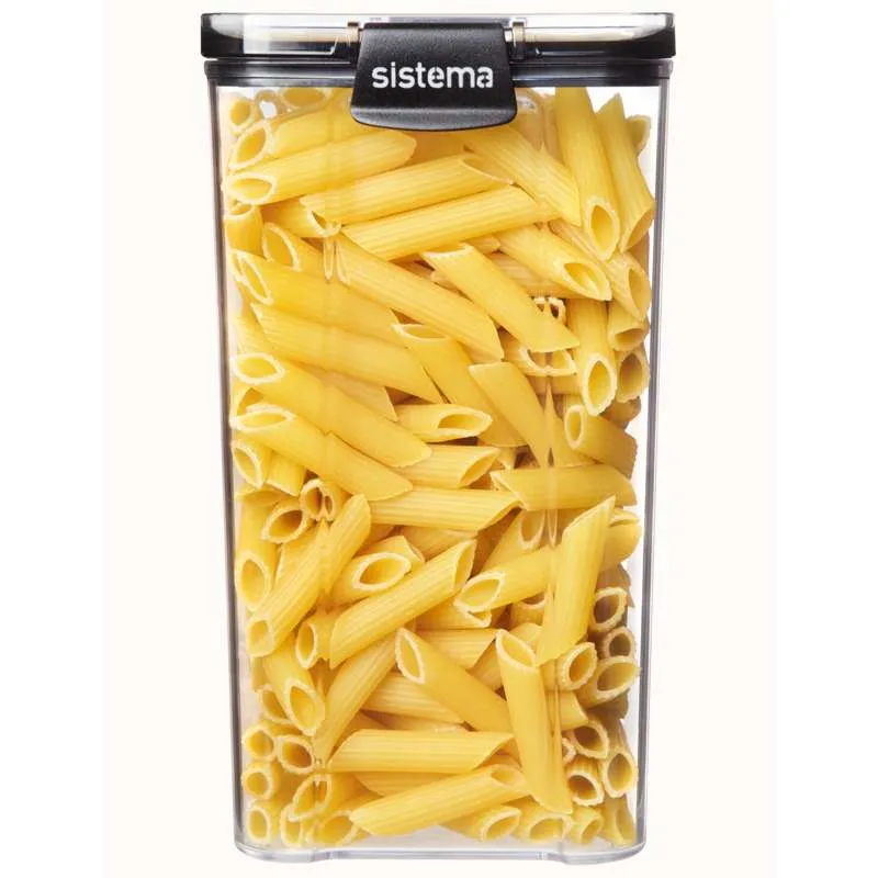 Sistema Madopbevaring - Tritan Ultra - Square - 1.3L - Sort