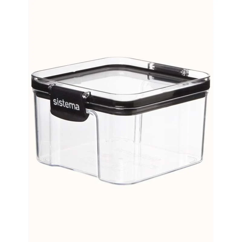 Sistema Madopbevaring - Tritan Ultra - Square - 460ml - Sort