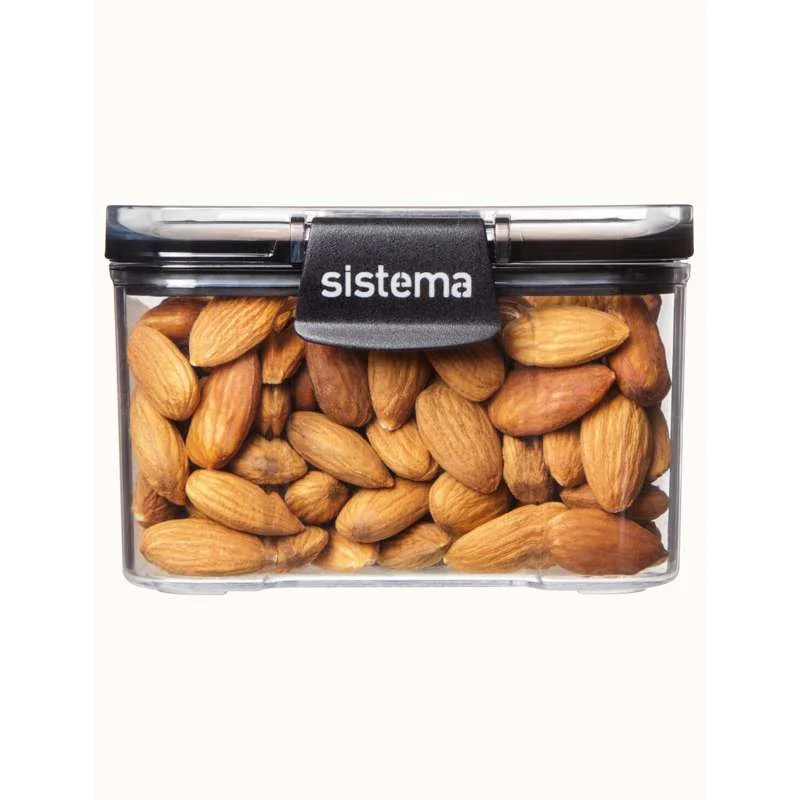 Sistema Madopbevaring - Tritan Ultra - Square - 460ml - Sort
