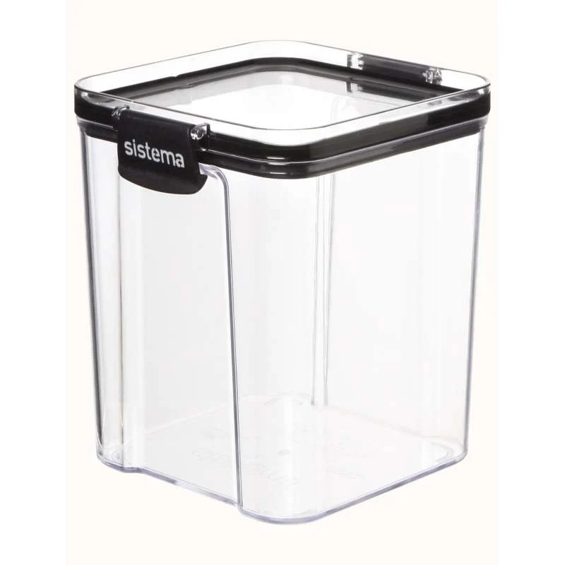 Sistema Madopbevaring - Tritan Ultra - Square - 920ml - Sort