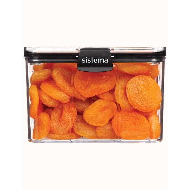 Sistema Madopbevaring - Tritan Ultra - Square - Large - 1.4L - Sort