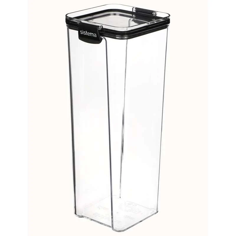 Sistema Madopbevaring - Tritan Ultra - Square - Large - 1.9L - Sort
