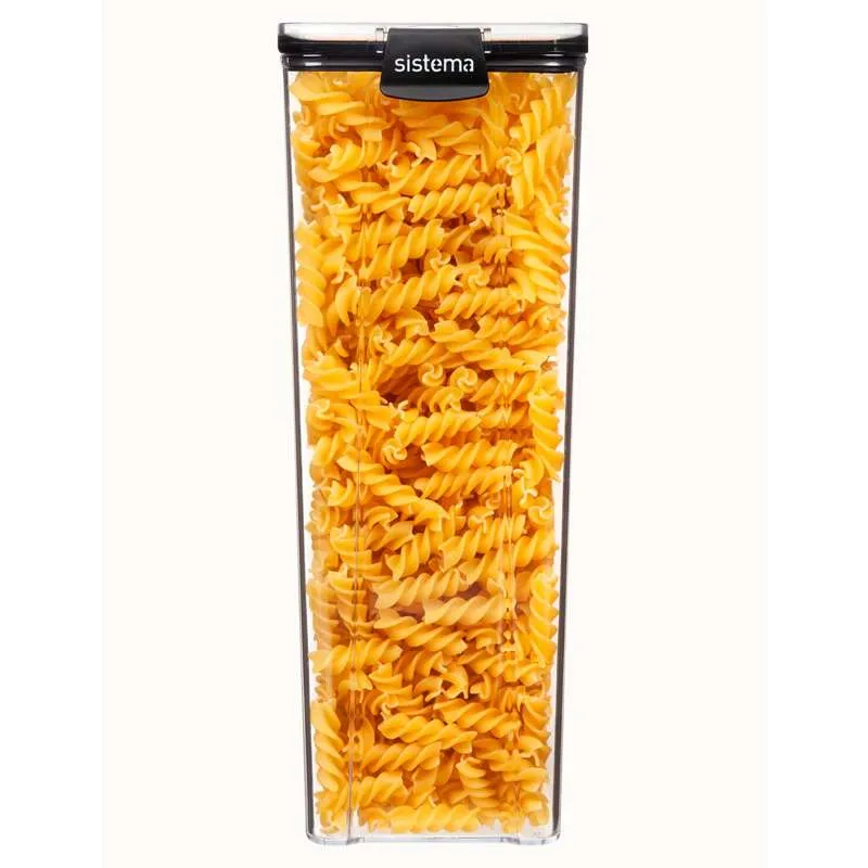 Sistema Madopbevaring - Tritan Ultra - Square - Large - 1.9L - Sort